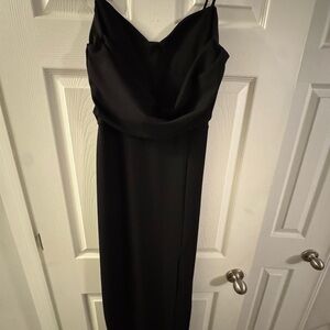 NWOT Fashion Nova Exclusive Invite Maxi Dress Elegant - Black Evening Dress